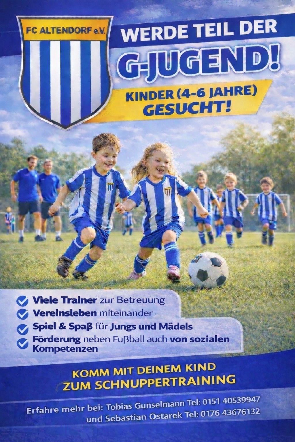 Unsere G-Jugend sucht neue Fußball-Einsteiger!